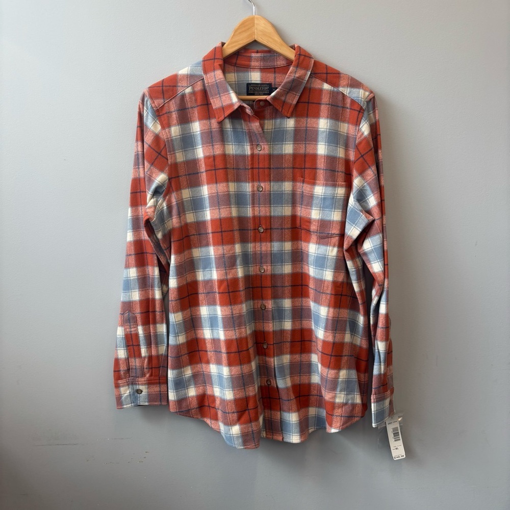 NWT‎ Pendleton Men's XL Wool Flannel Shirt Plaid
